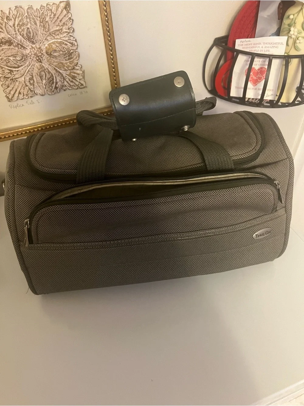 Travel Duffel Bag in Dark Gray - Men's Carry-On Weekend Bag